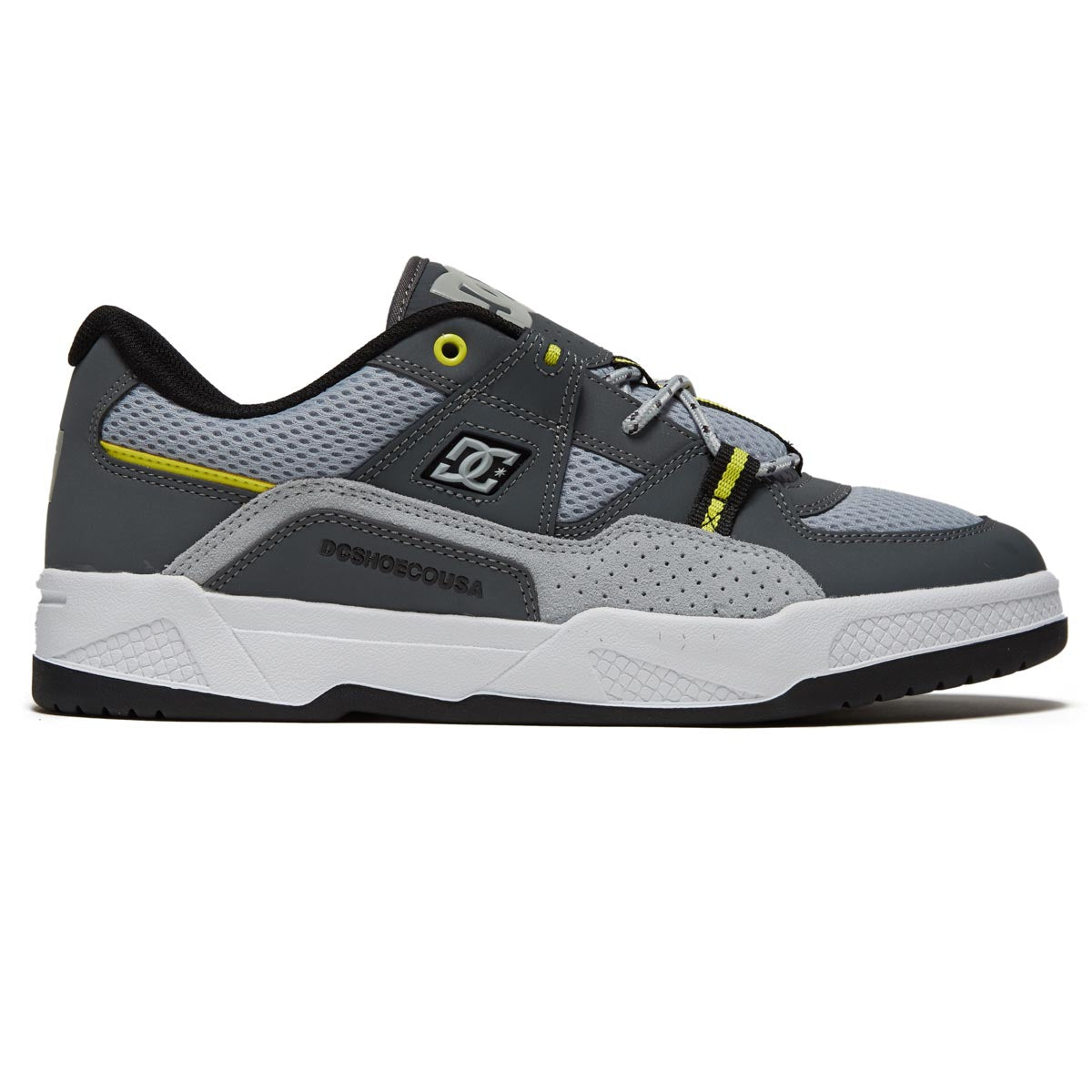 DC Construct Shoes - White/Grey/Yellow image 1