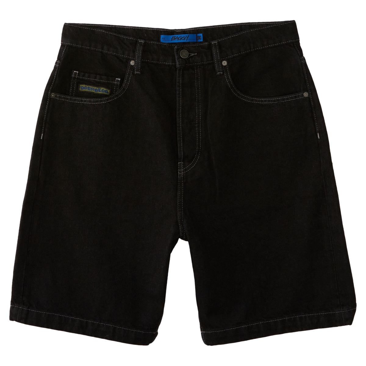 DC Worker Baggy Denim Shorts - Black Tint image 1