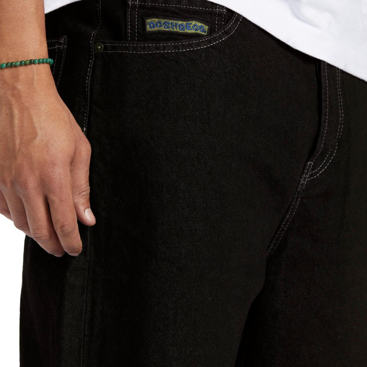 DC Worker Baggy Denim Shorts - Black Tint image 3