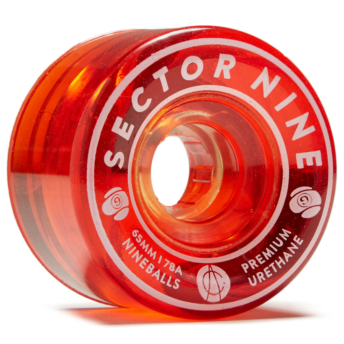 Sector 9 Nineball 78a Longboard Wheels - Red - 65mm image 1