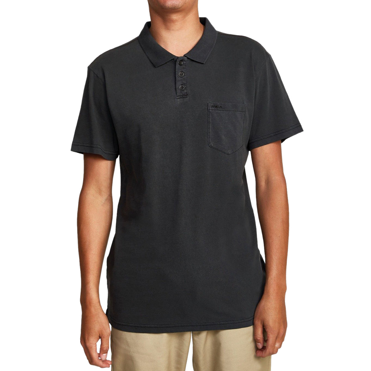 RVCA Ptc 2023 Pigment Polo Shirt - Black image 1