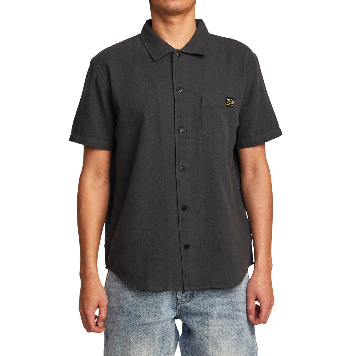 RVCA Day Shift Solid Shirt - Garage Blue image 1