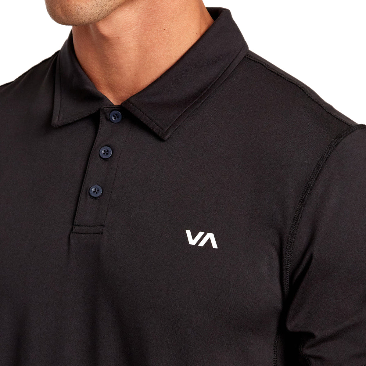 RVCA Sport Vent Polo Shirt - Black image 4