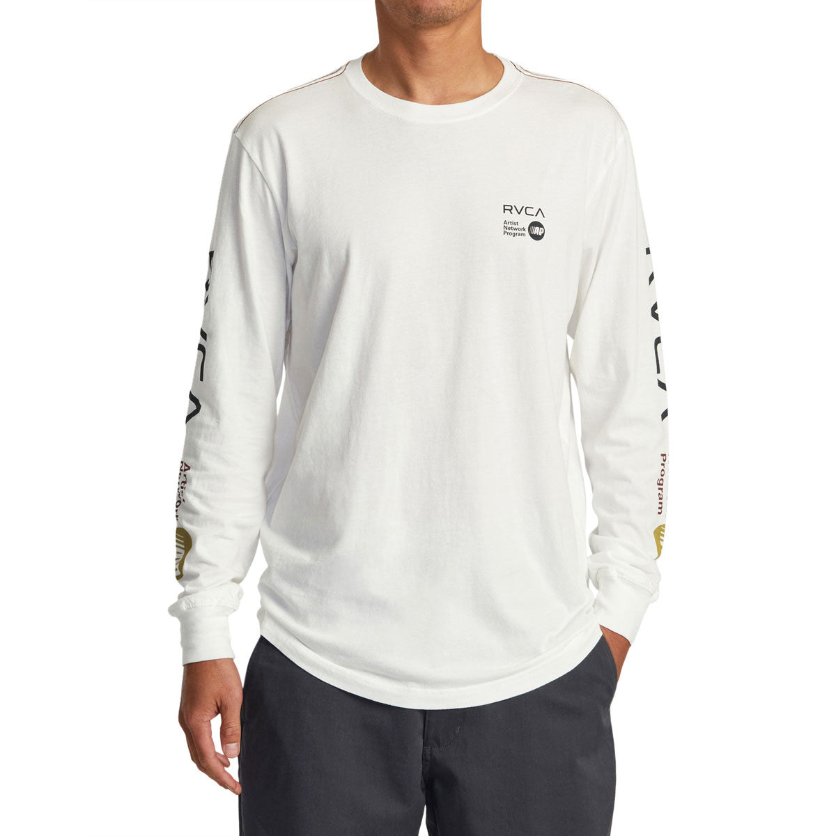 RVCA Anp Long Sleeve 2023 T-Shirt - Antique White image 2