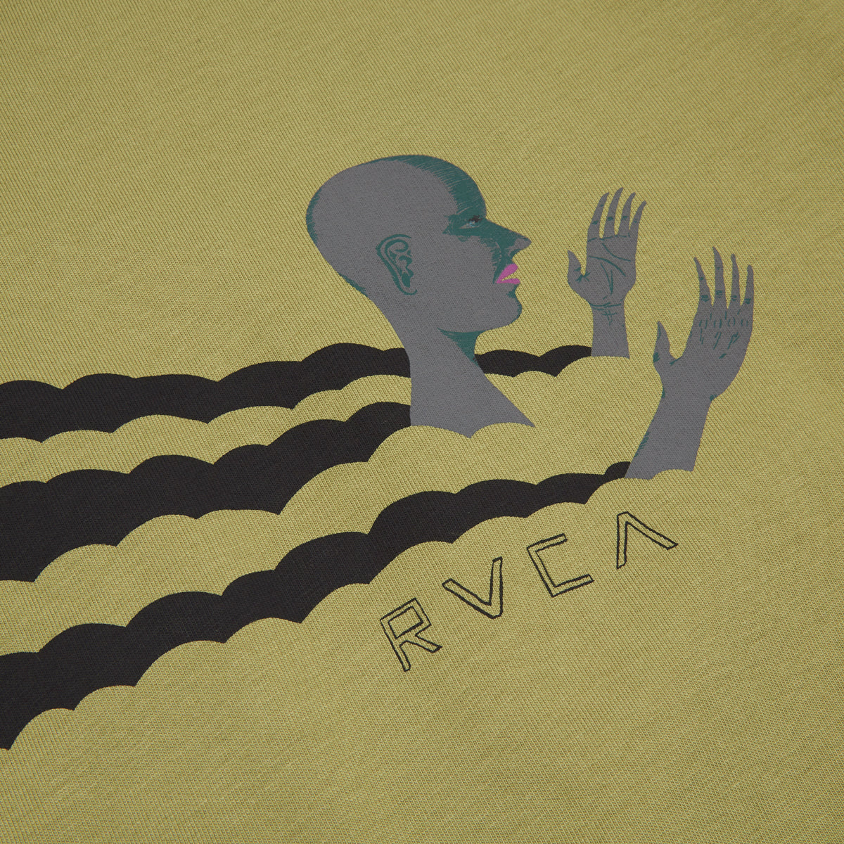 RVCA Trip Out T-Shirt - Avocado image 3