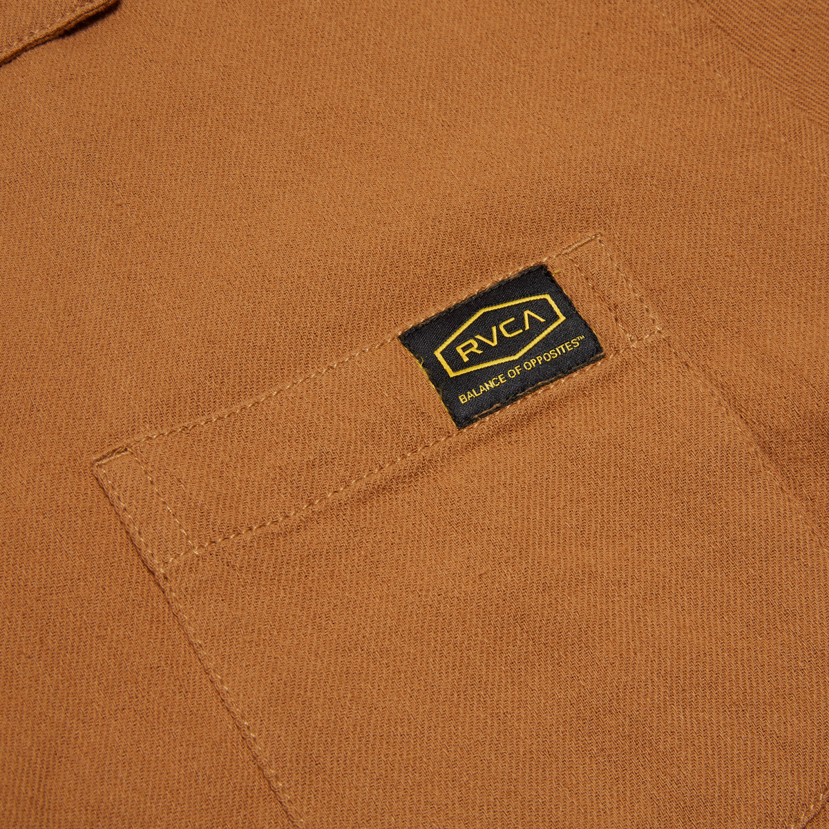 RVCA Day Shift Solid Shirt - Camel image 3