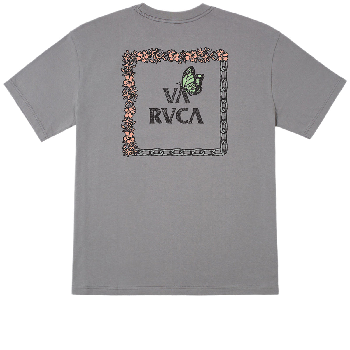 RVCA Food Chain T-Shirt - Motors Grey image 1