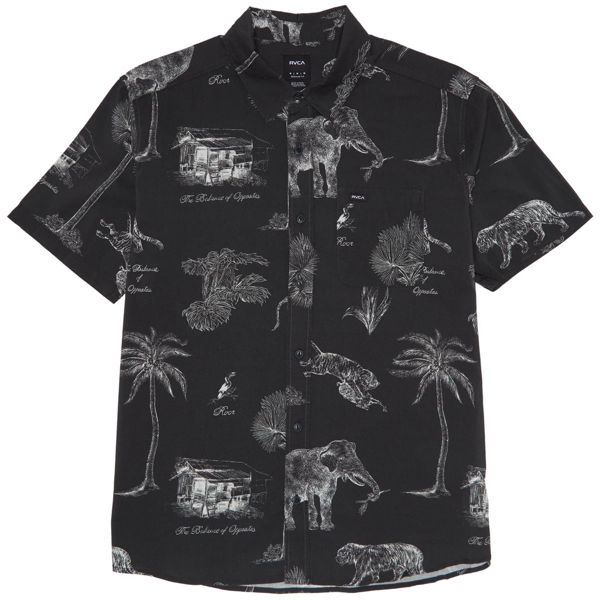 RVCA Tropic Winds Shirt - New Black image 1