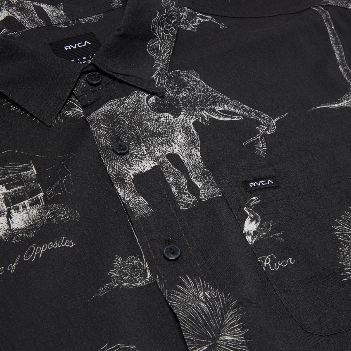 RVCA Tropic Winds Shirt - New Black image 3