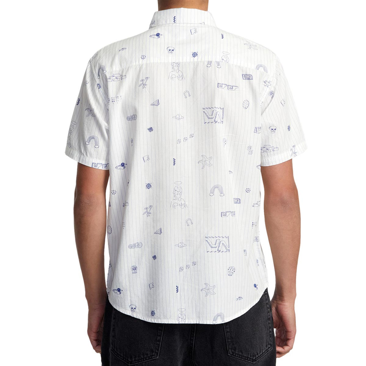 RVCA College Ruled Shirt - Antique White image 2