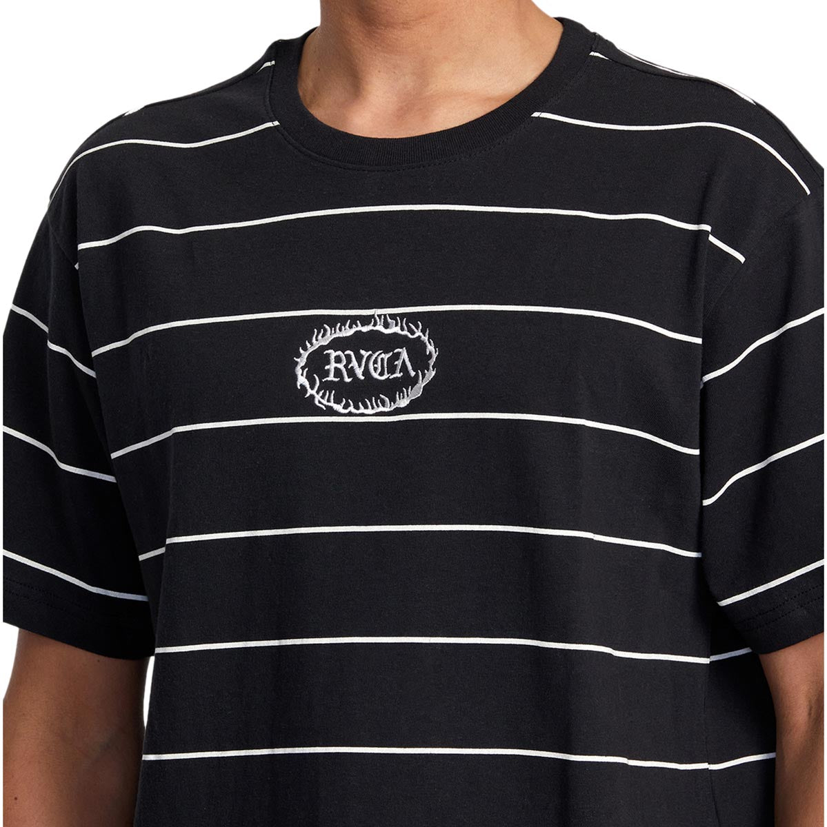 RVCA Vallejo Stripe T-Shirt - Black image 4