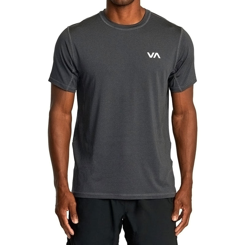 RVCA Sport Vent Stripe Shirt - Black Stripe
