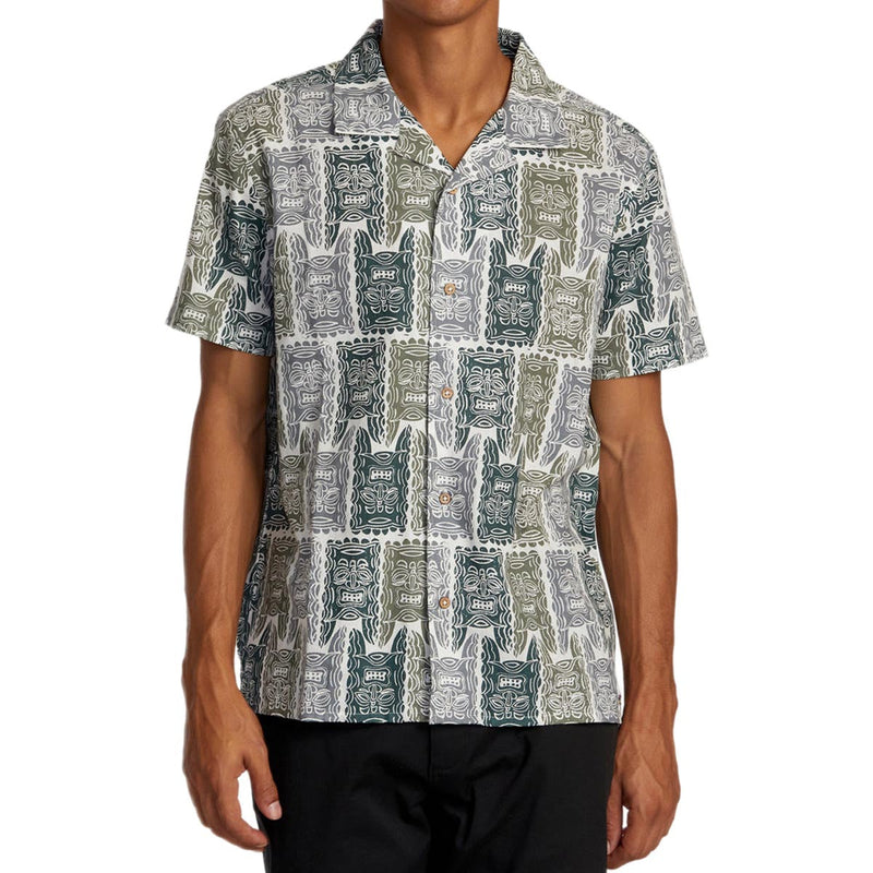 RVCA Oblow Tapa Shirt - Antique White