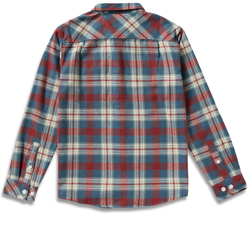 RVCA Thatll Work Flannel Long Sleeve Shirt - Indigo