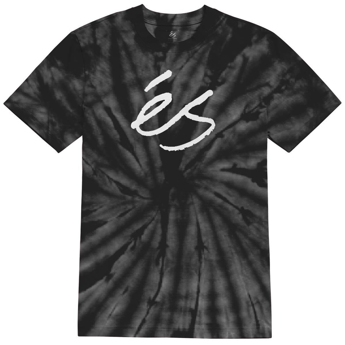 eS Script Tye Dye T-Shirt - Black image 1