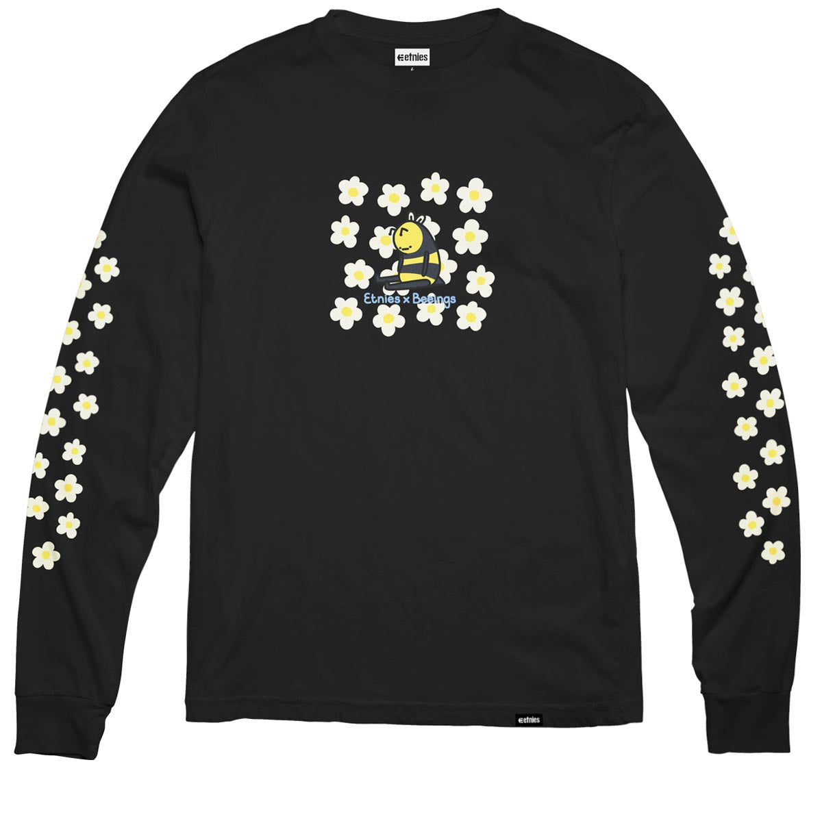 Etnies Beeings Floral Long Sleeve T-Shirt - Black image 1