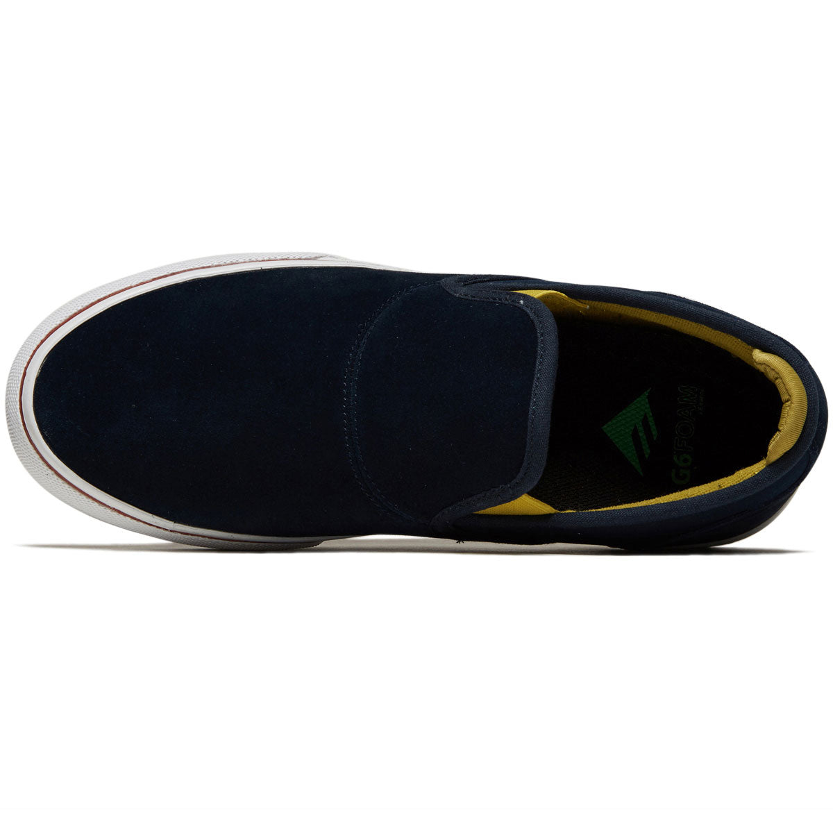 Emerica Wino G6 Slip-on Shoes - Navy/Gold/White image 3