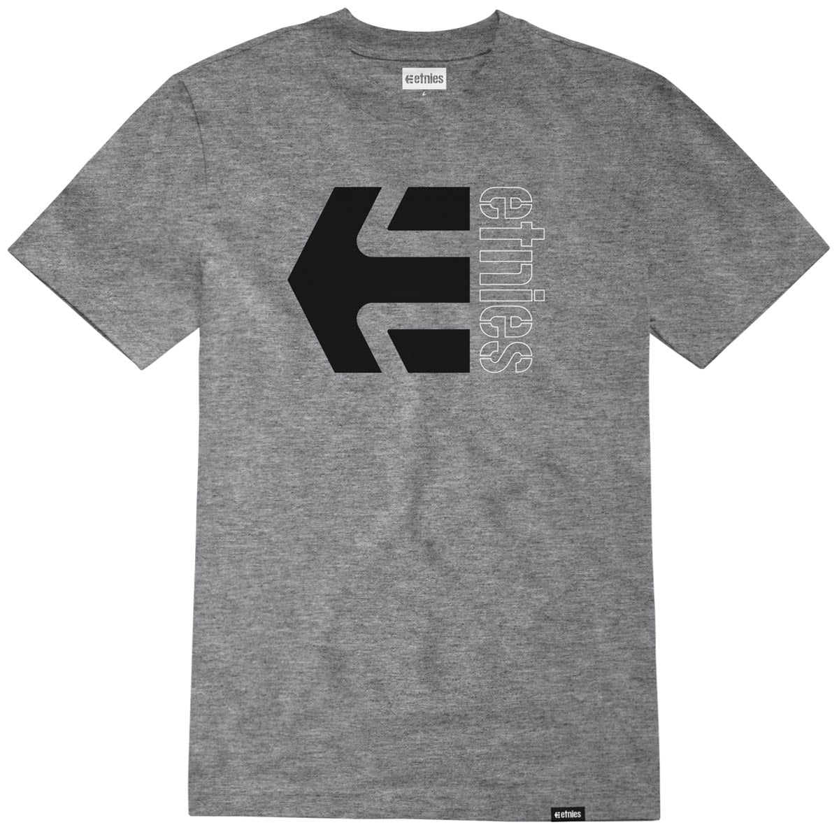 Etnies Corp Combo T-Shirt - Grey/Black/White image 1