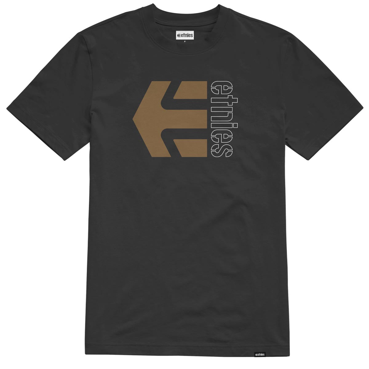 Etnies Corp Combo T-Shirt - Black/Brown image 1