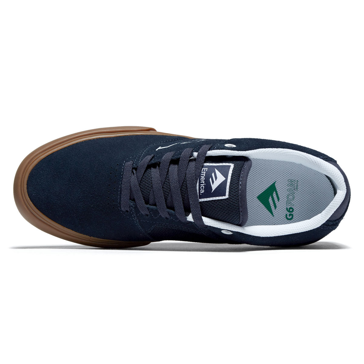 Emerica The Low Vulc Shoes - Navy/Gum – Daddies Board Shop