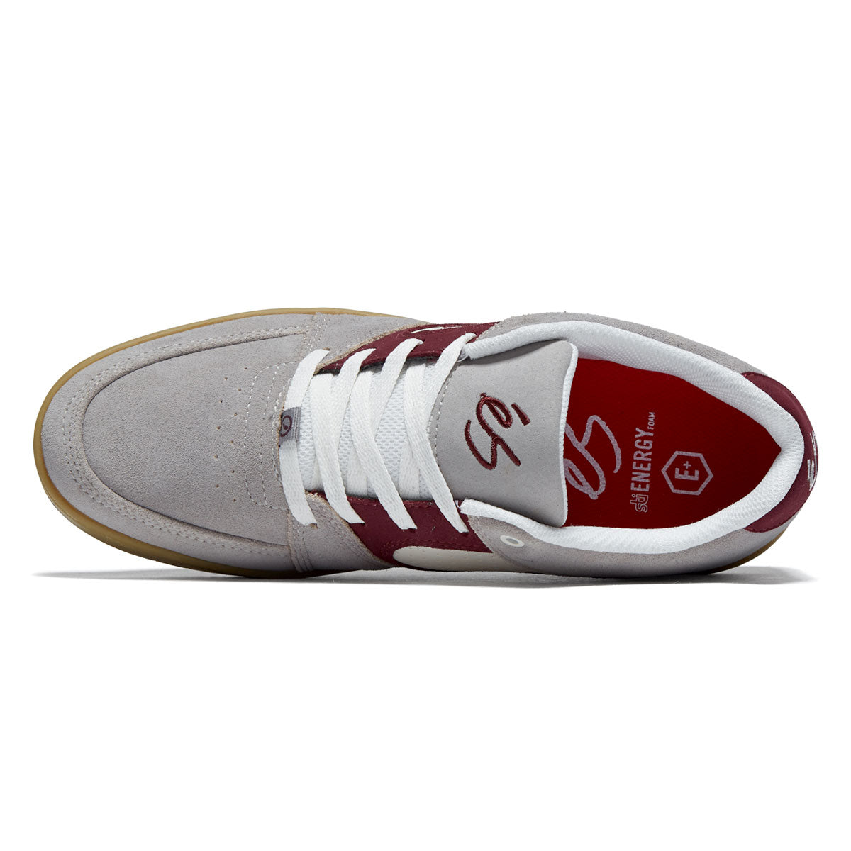 eS Accel Slim Shoes - Grey/Burgundy – Daddies Board Shop