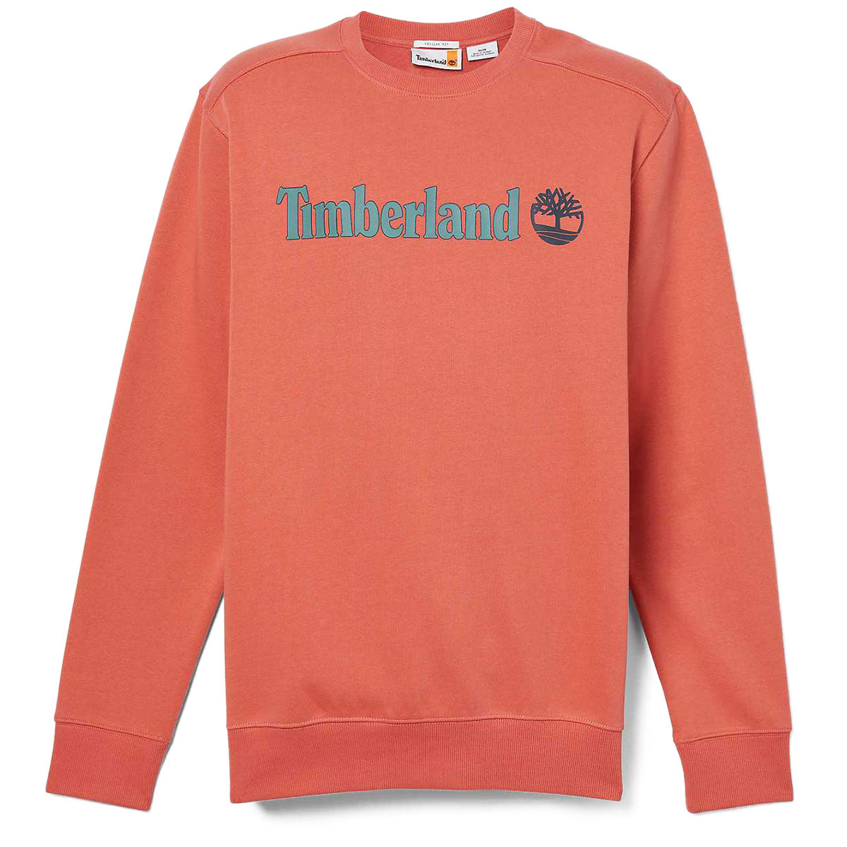 Timberland Linear Logo Crew Neck Sweatshirt - Burnt Sienna image 4