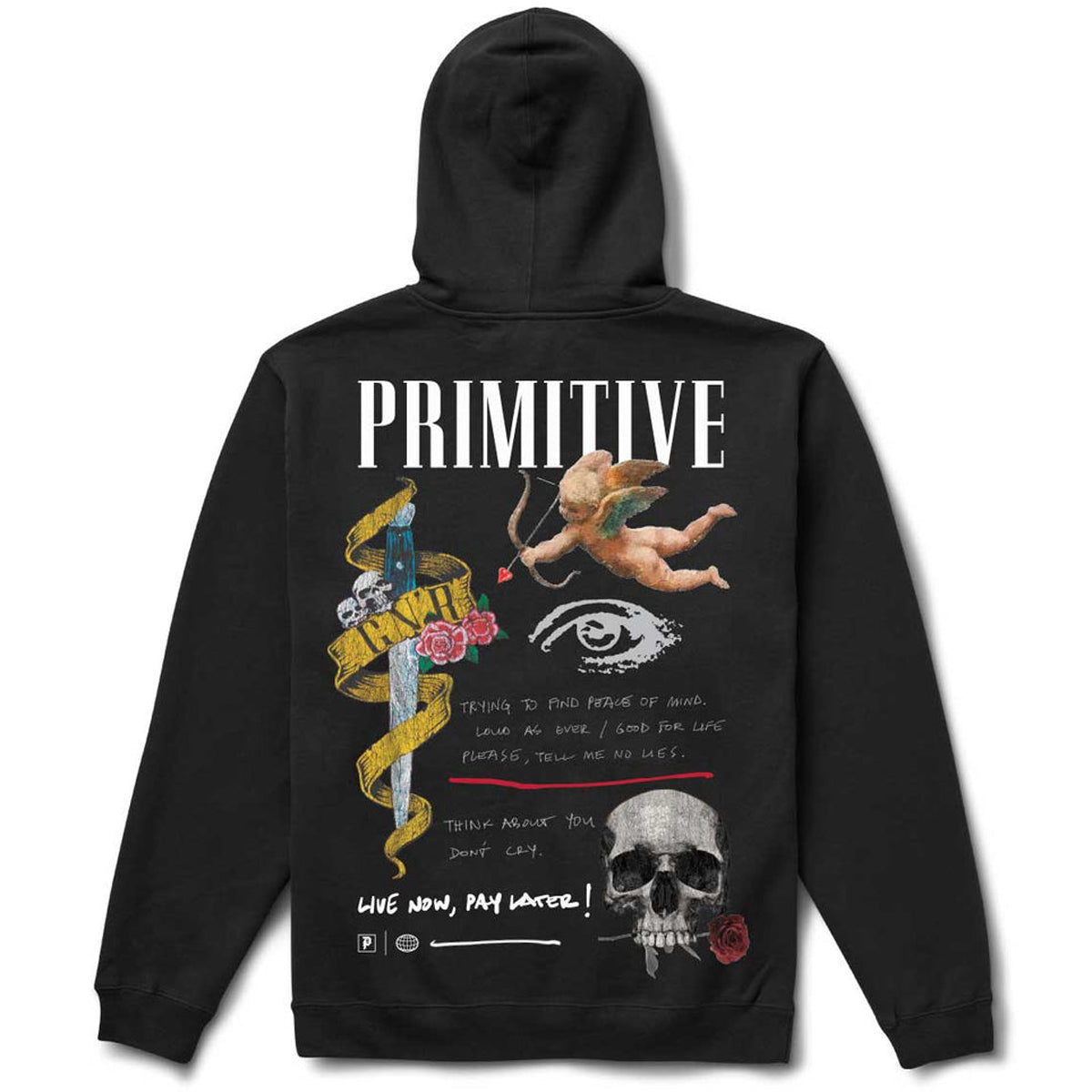 Primitive x Guns N' Roses Don't Cry Hoodie - Black image 1