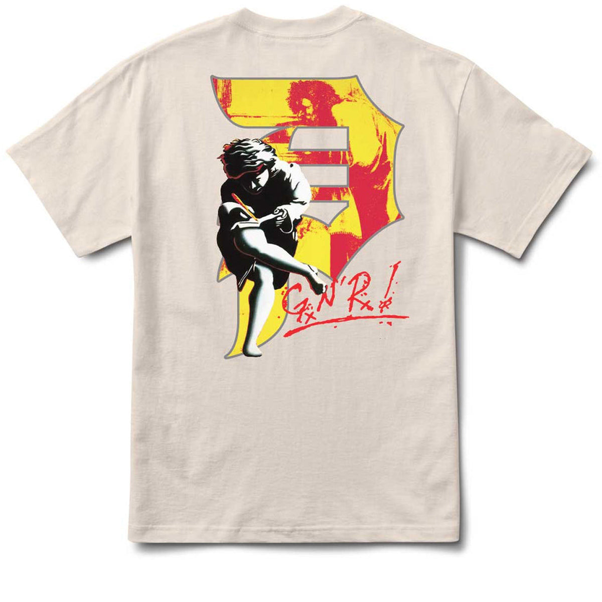 Primitive x Guns N' Roses Illusion Dirty P T-Shirt - Cream image 1