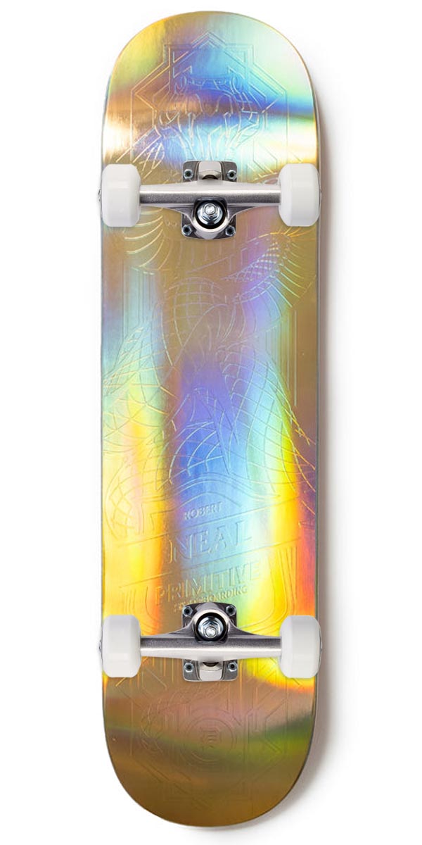 Primitive Neal Holofoil Viper Skateboard Complete - Gold - 8.38