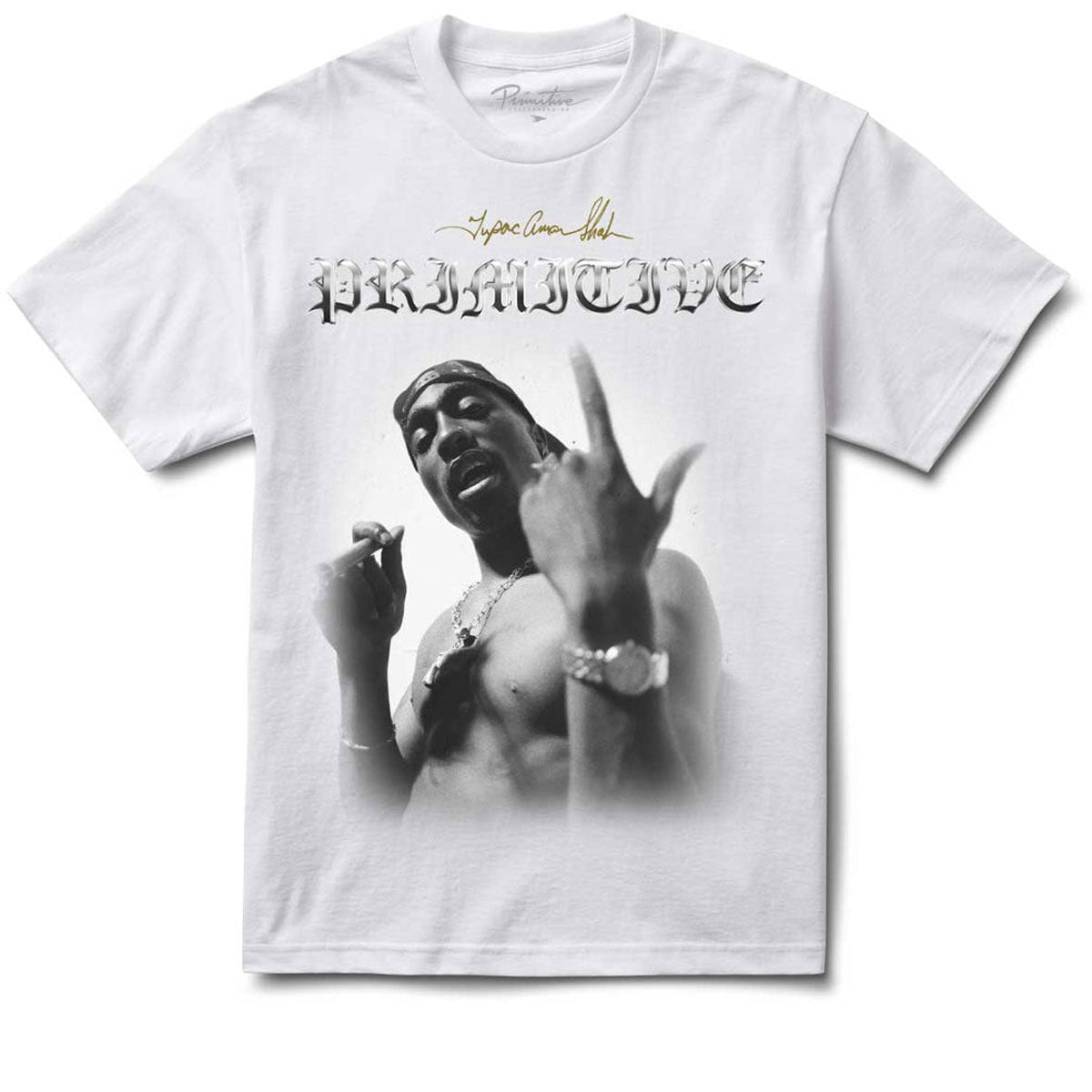 Primitive x Tupac One T-Shirt - White image 1