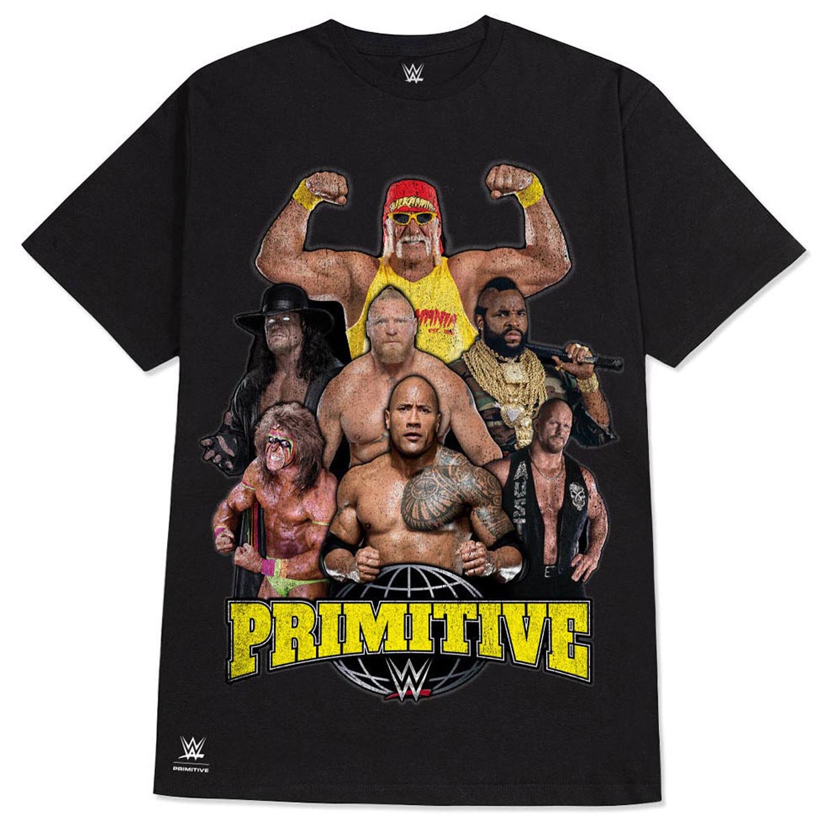 Primitive x WWE Mania T-Shirt - Black image 1