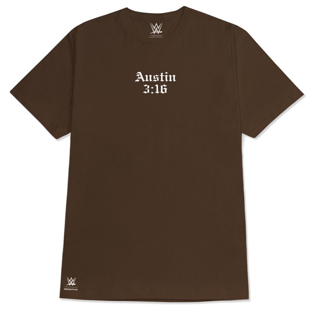 Primitive x WWE Austin Chrome T-Shirt - Brown image 2