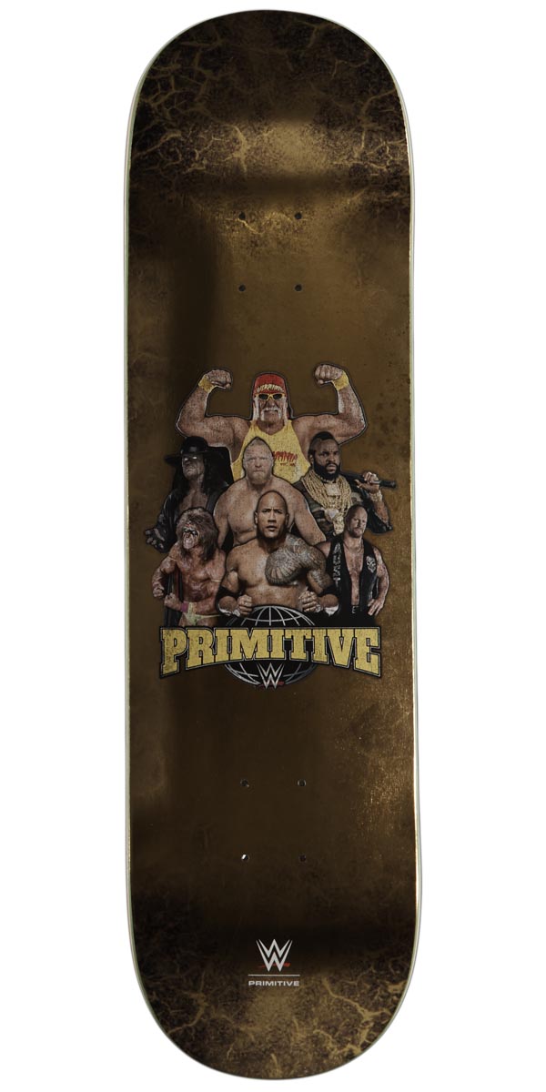 Primitive x WWE Mania Skateboard Deck - Gold - 8.38