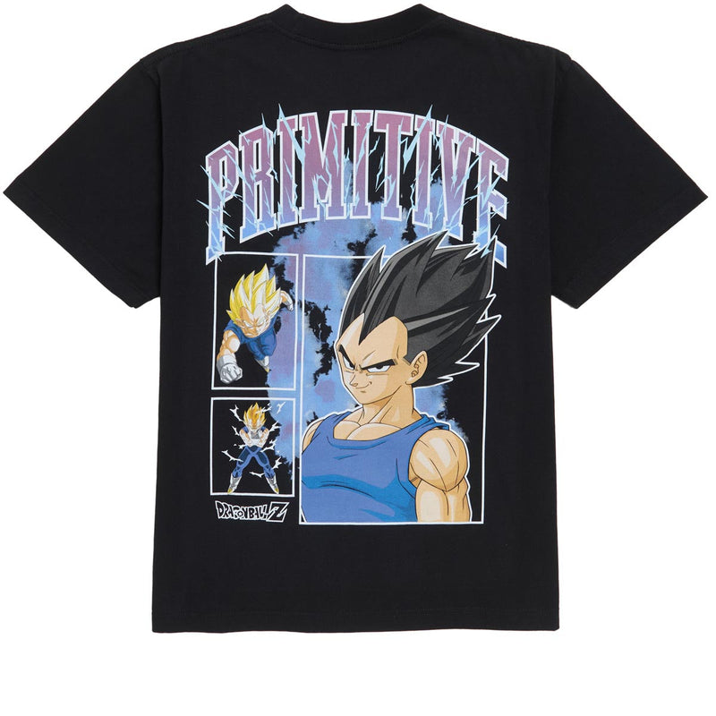 Primitive x Dragon Ball Z Vegeta Levels Heavyweight T-Shirt - Black
