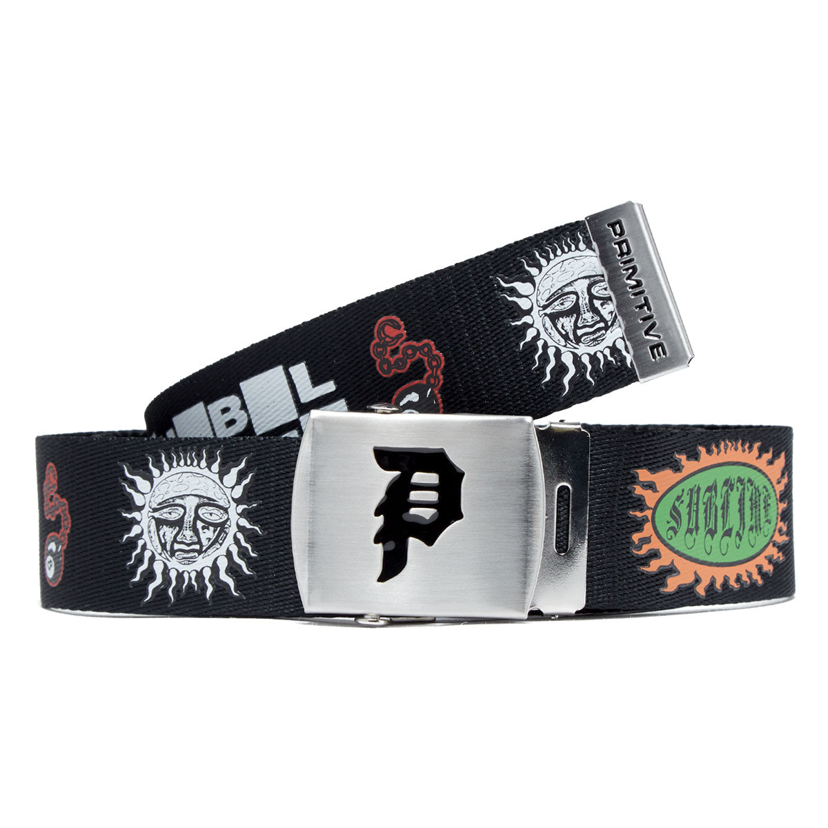Primitive x Sublime Freedom Web Belt - Black image 1