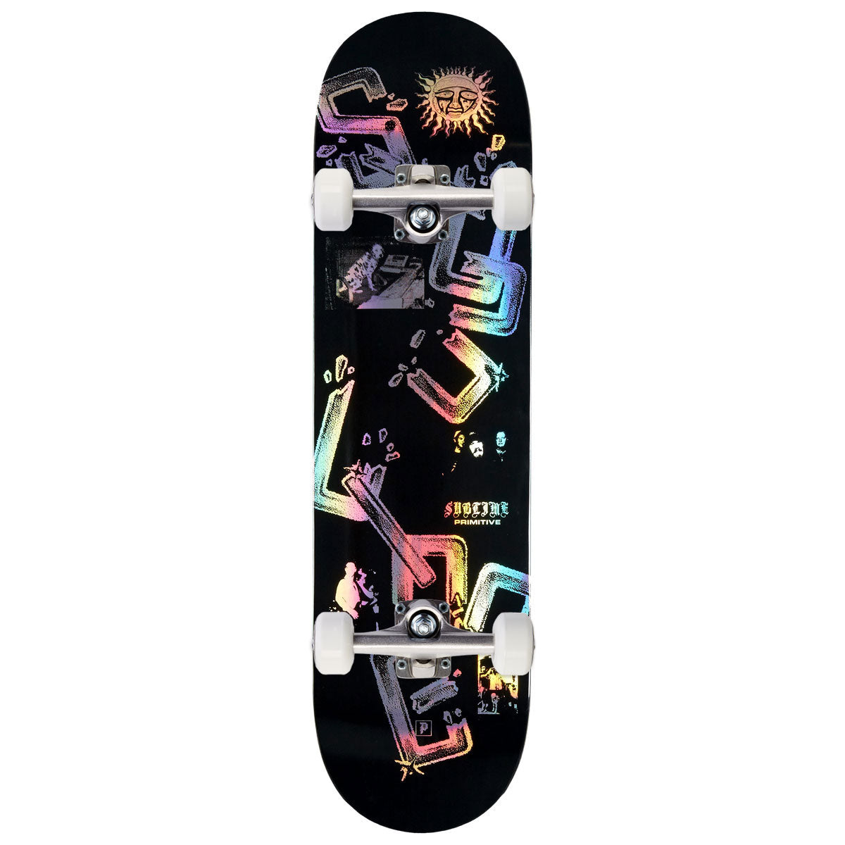 Primitive x Sublime Hello Team Skateboard Complete - Black - 8.25