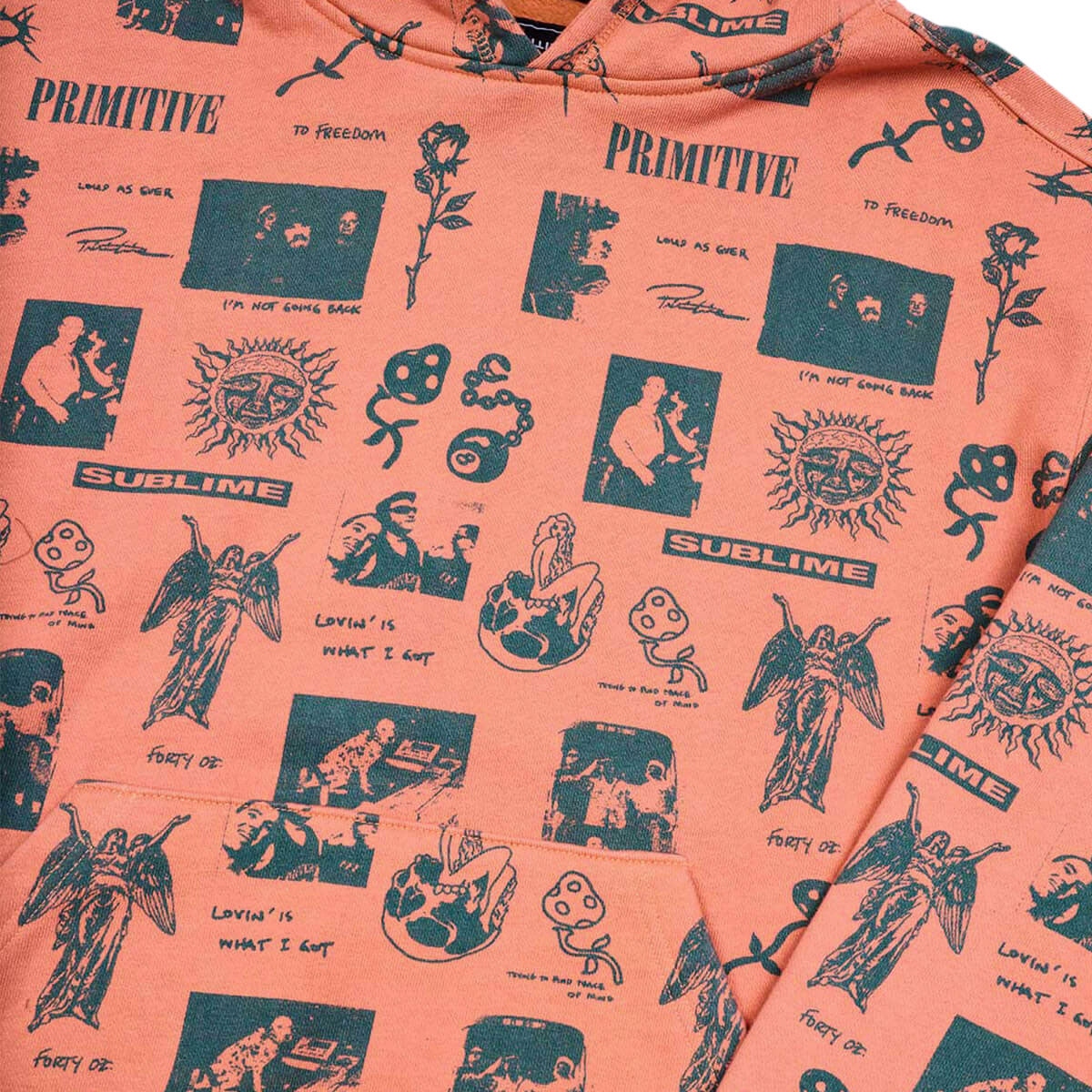 ★Primitive x Sublime Mosaic Hoodie関税込★ Primitive x Sublime Mosaic Hoodie - Coral – Daddies Board Shop