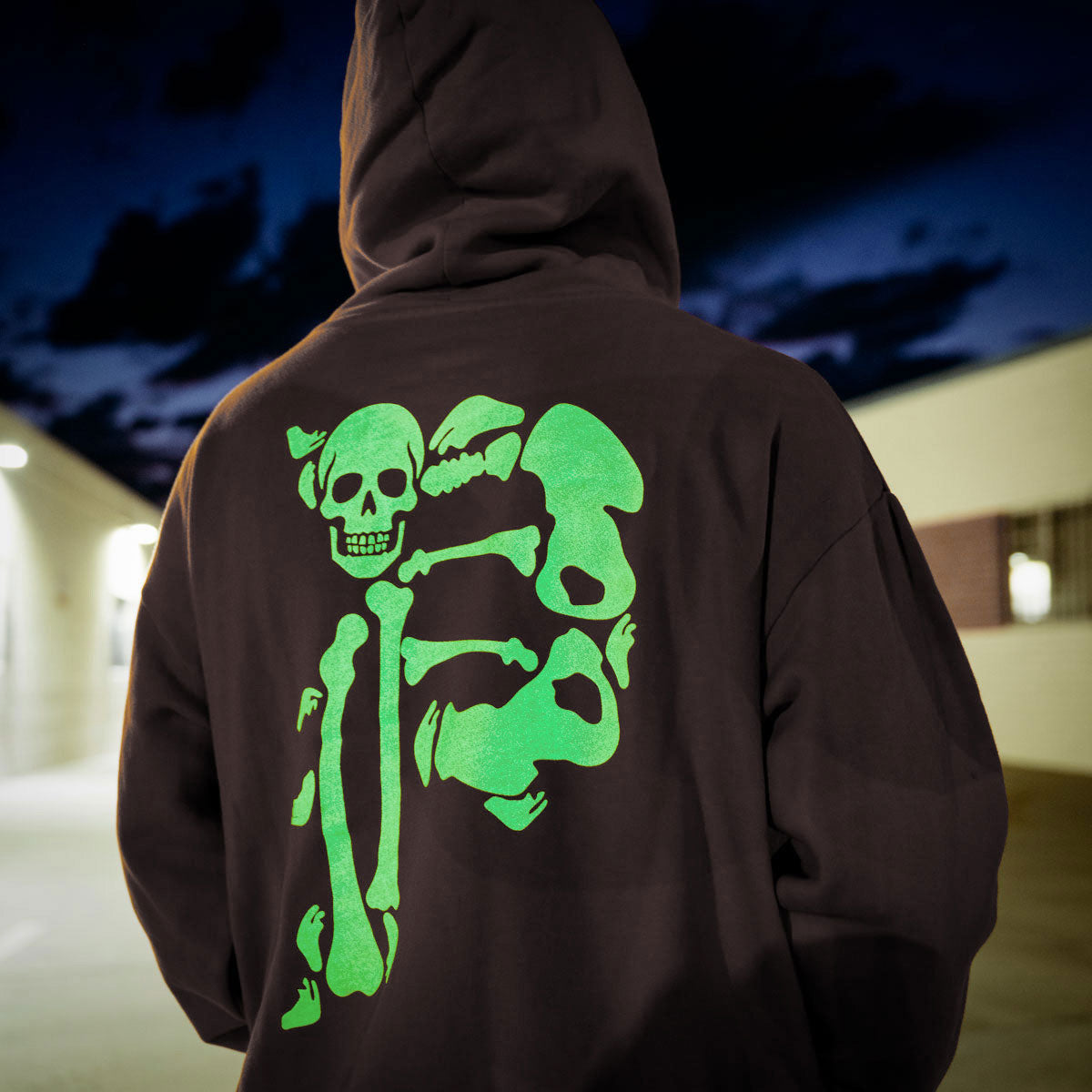 Primitive Dirty P Bones Hoodie - Black image 3