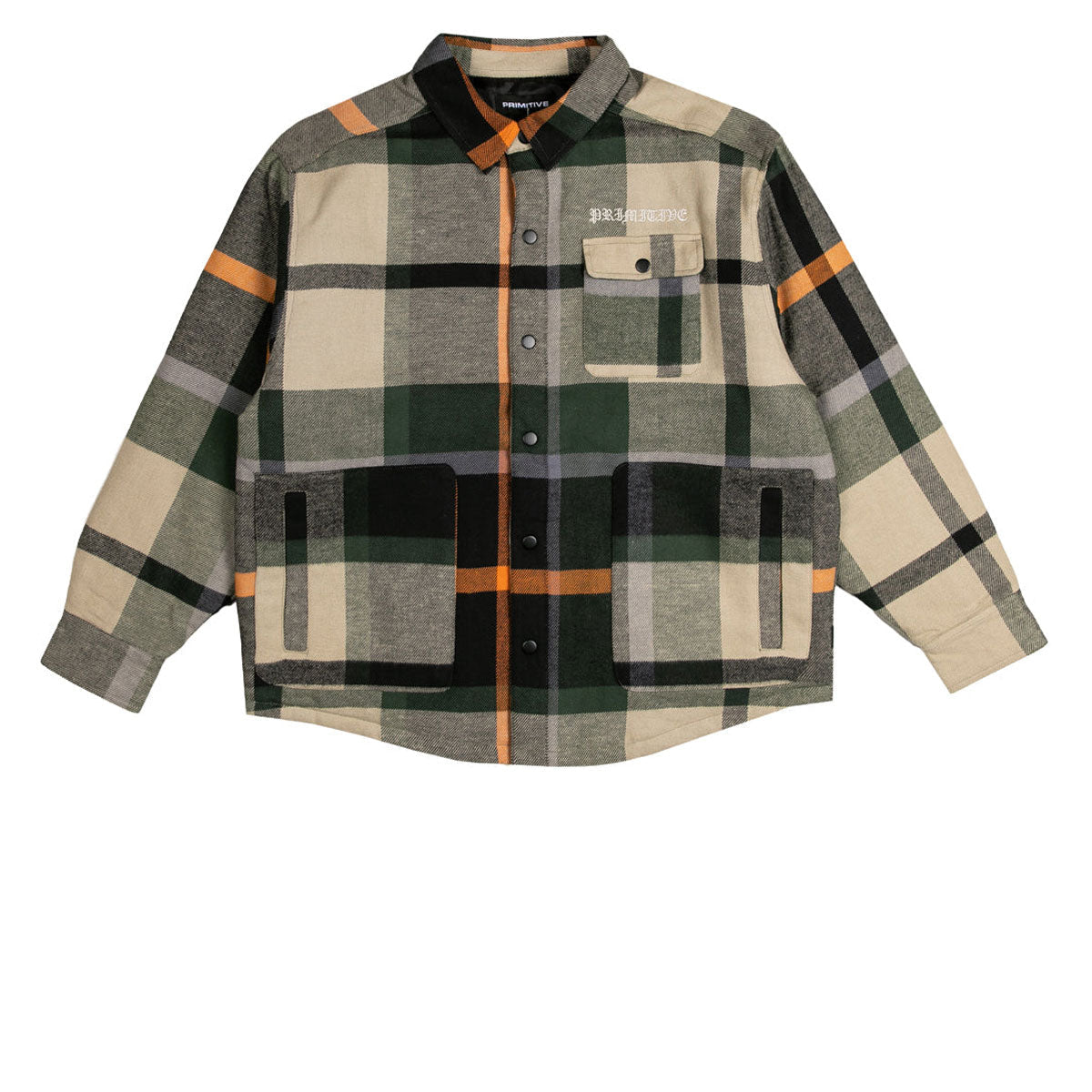 Primitive Circuit Flannel Jacket - Khaki image 1