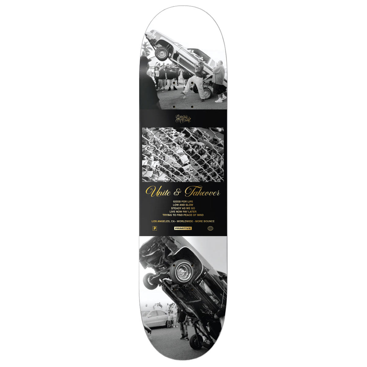 Primitive x Estevan Oriol Bounce Skateboard Deck - Black - 8.125