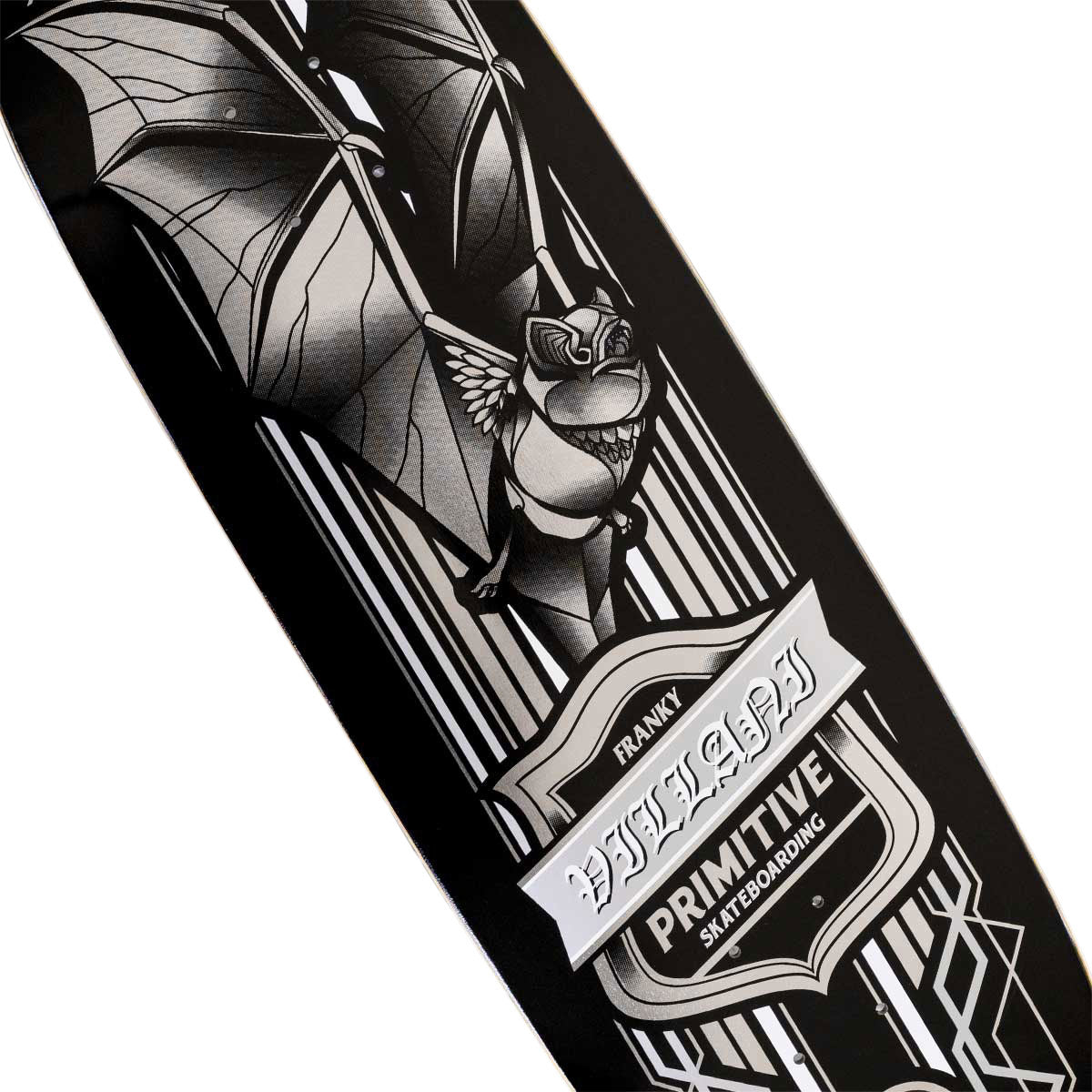 Primitive Villani Bat Skateboard Deck - Black - 8.50