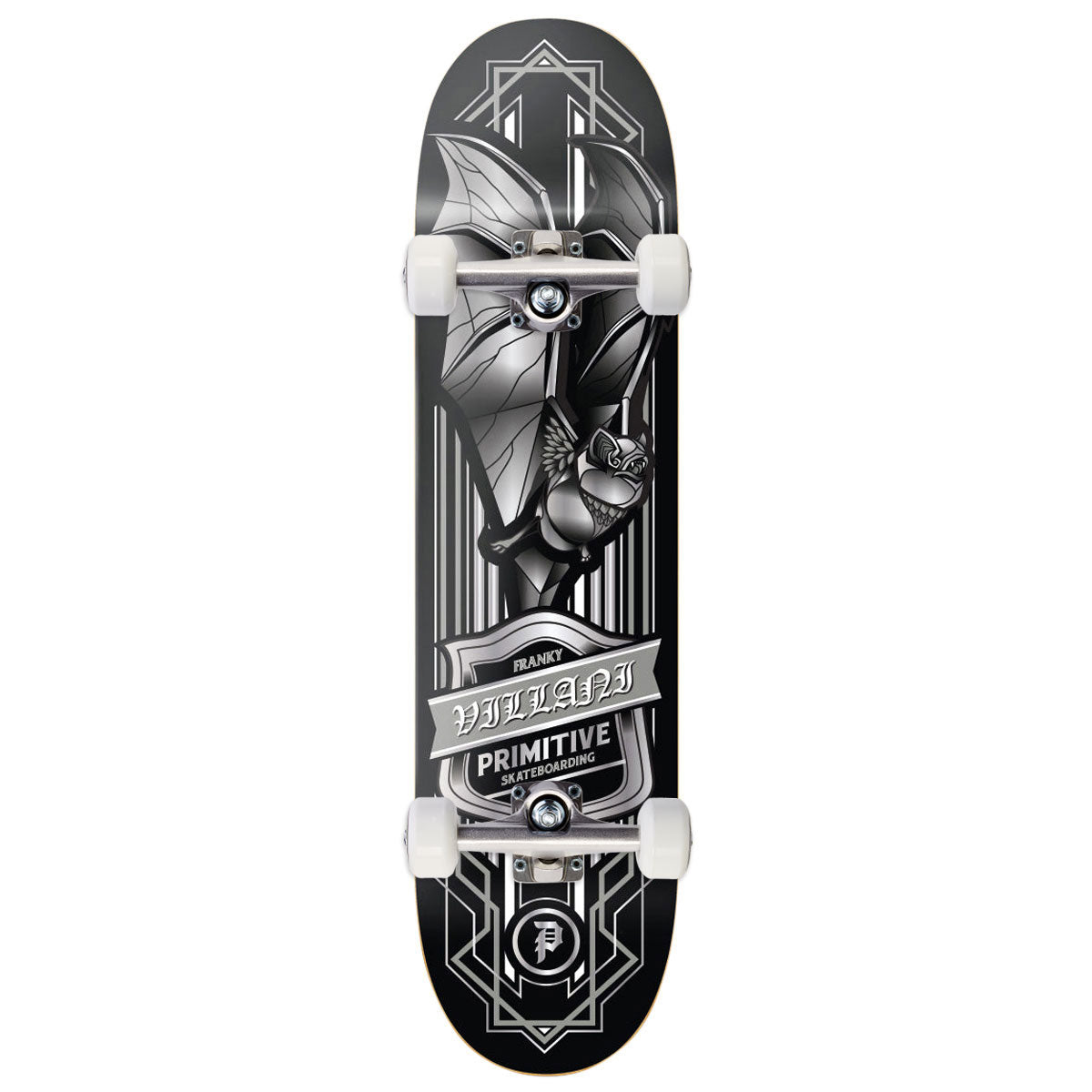 Primitive Villani Bat Skateboard Complete - Black - 8.50