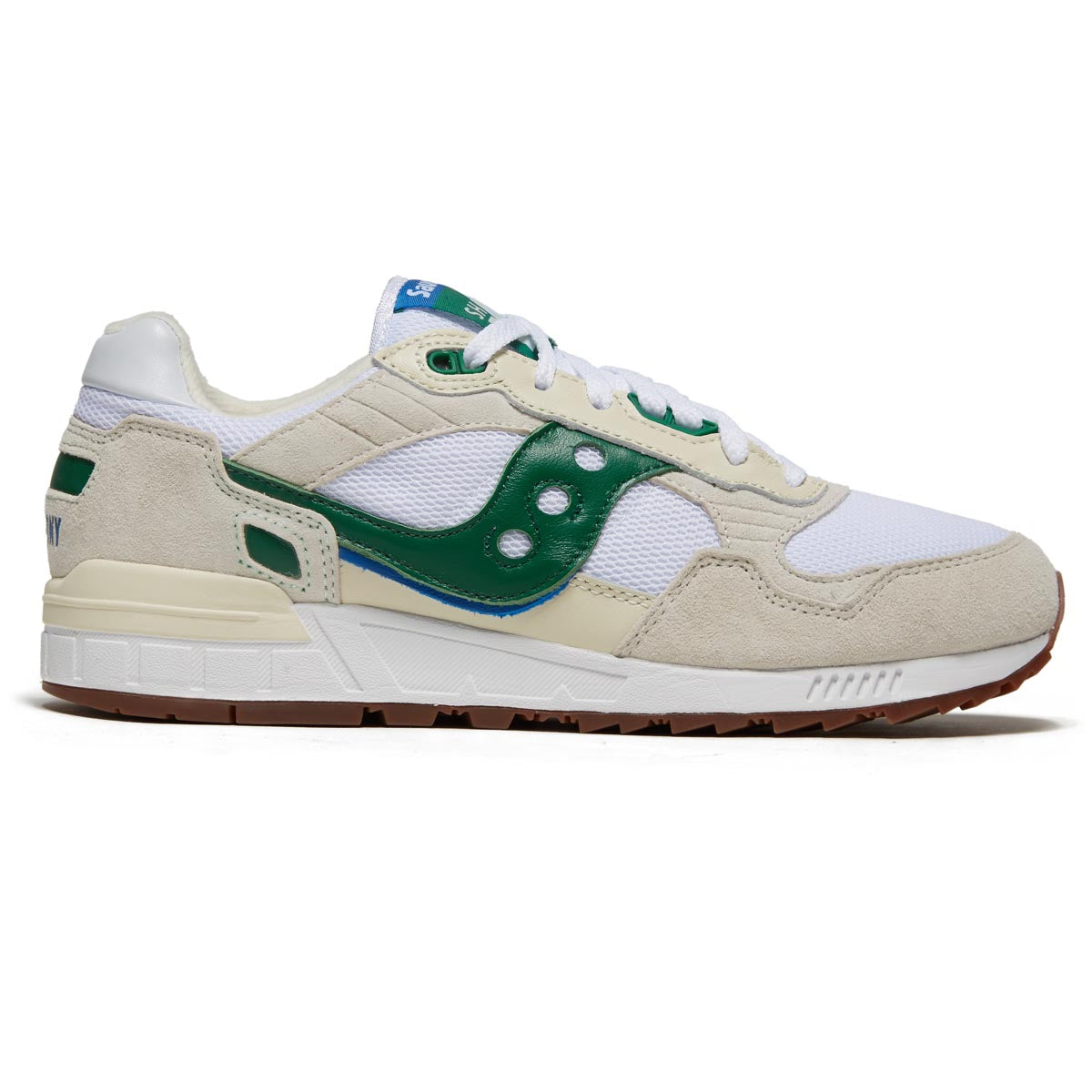 Saucony Shadow 5000 Shoes - White/Green image 1