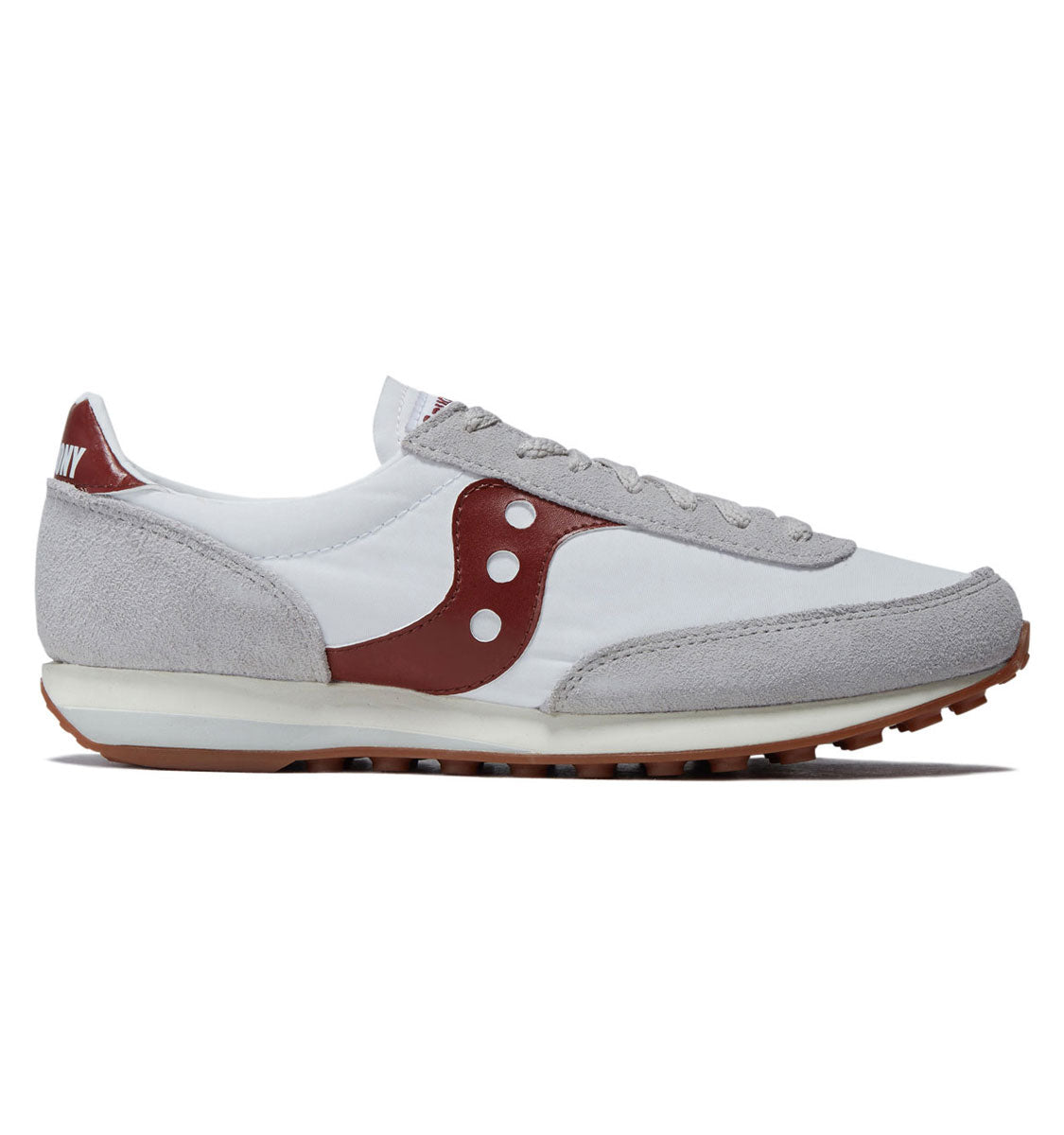 Saucony Trainer 80 Shoes - White/Maroon image 1