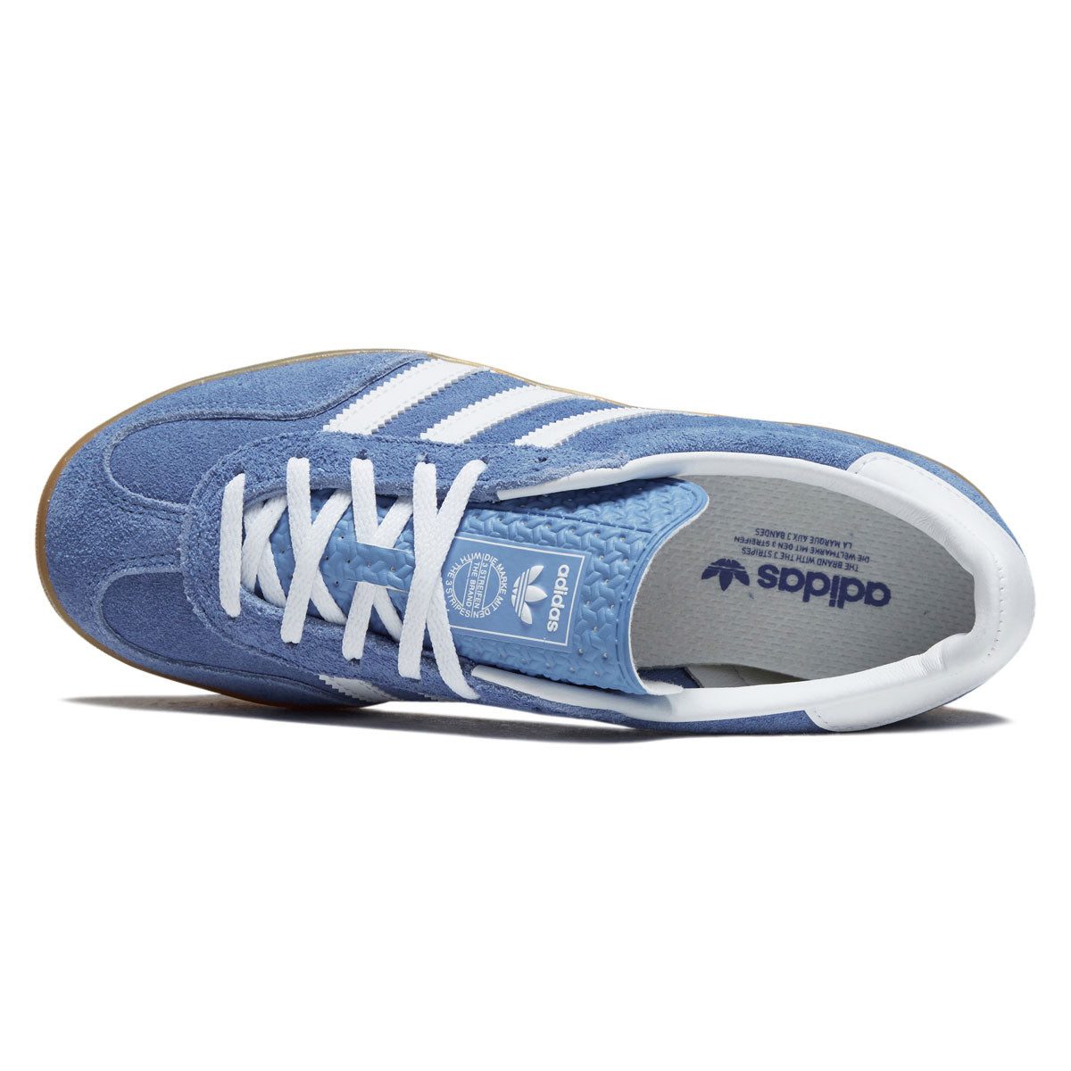 Adidas Womens Gazelle Indoor Shoes - Blue Fusion/Ftwr White/Gold Metallic image 3