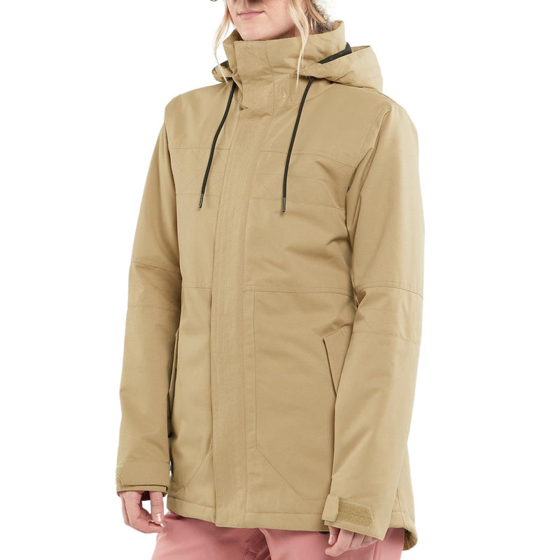Volcom Womens Fawn Insulated 2024 Snowboard Jacket - Dark Khaki