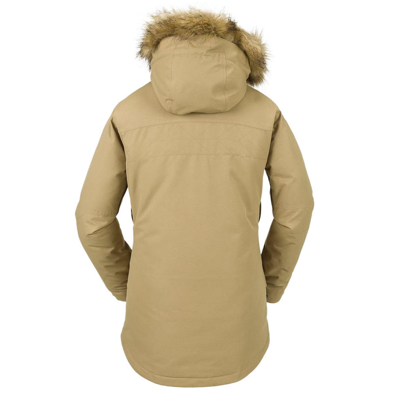 Volcom Womens Fawn Insulated 2024 Snowboard Jacket - Dark Khaki