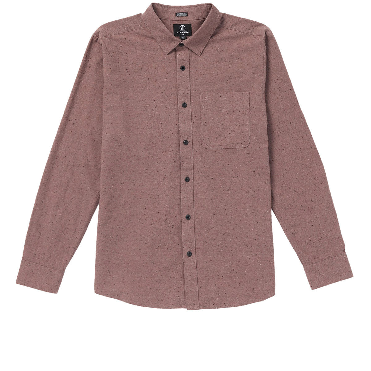 Volcom Date Knight Long Sleeve Shirt - Bordeaux Brown image 1