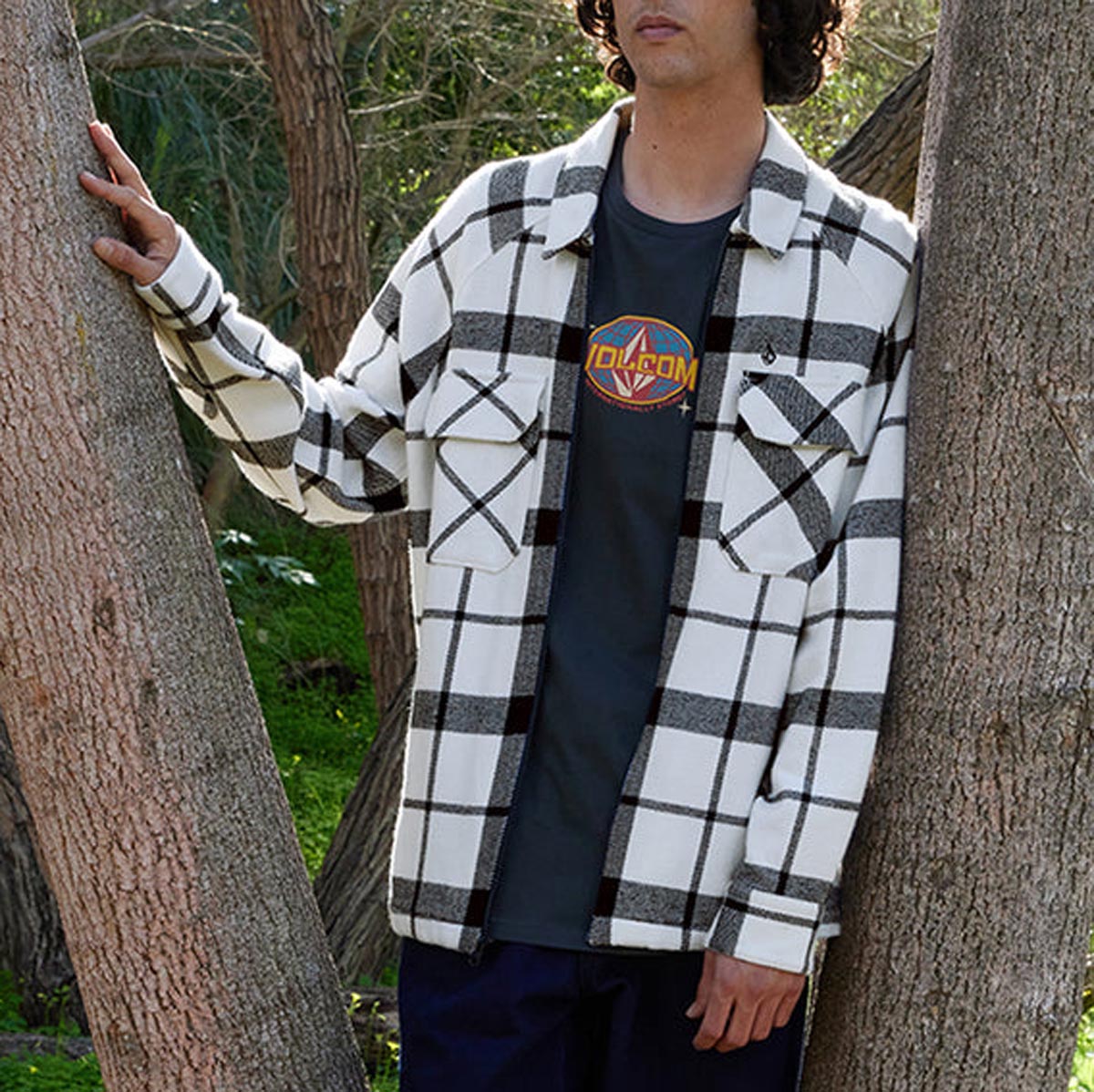 Volcom Bartostone Long Sleeve Shirt - White – Daddies Board Shop
