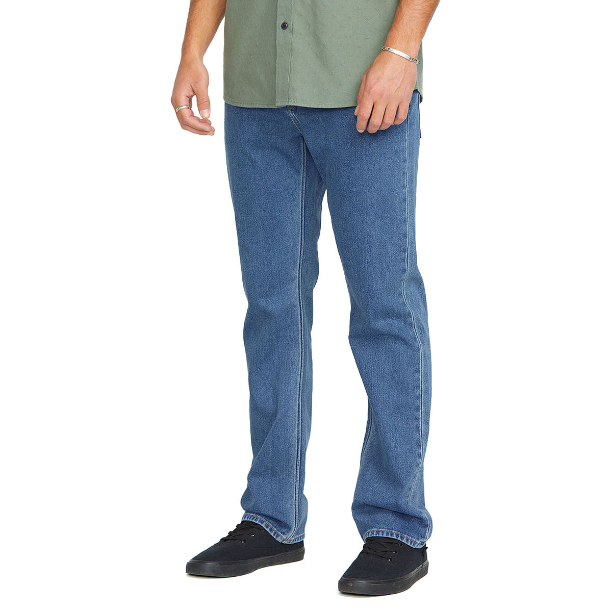 Volcom Solver Denim Jeans - Standard Issue Blue – Daddies Board Shop